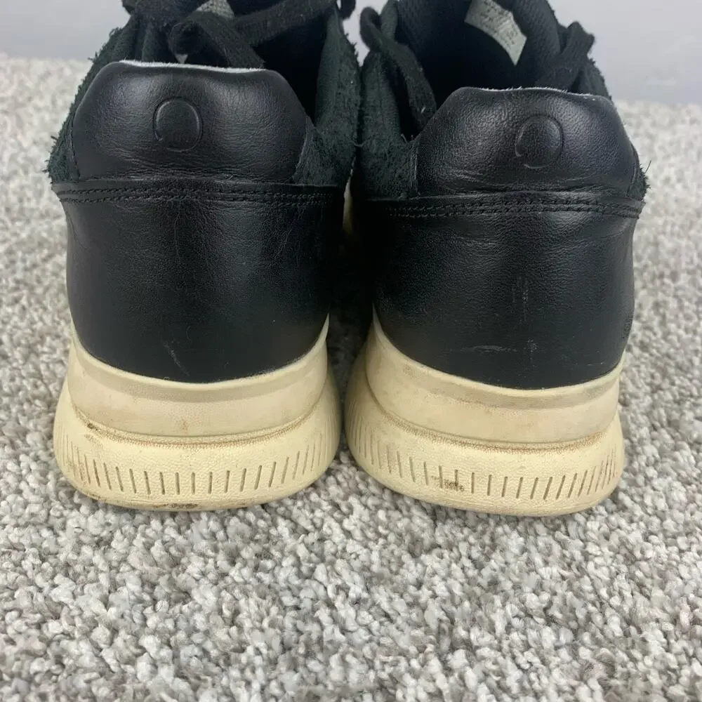 Everlane The Trainer Leather Sneakers Womens Size 11 Black Athletic Shoes